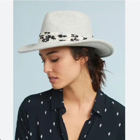 Anthropologie Floral Rancher Hat White NEW Wyeth Rancher Hat | Anthropologie main image 3